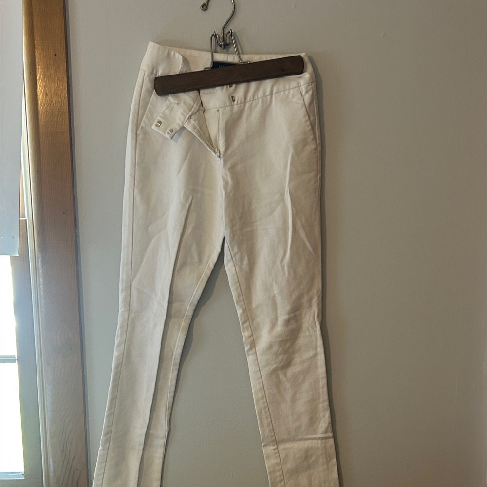 Le Chateau Cream Straight Leg Pants